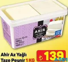 AHİR AZ YAĞLI TAZE BEYAZ PEYNİR 1 KG